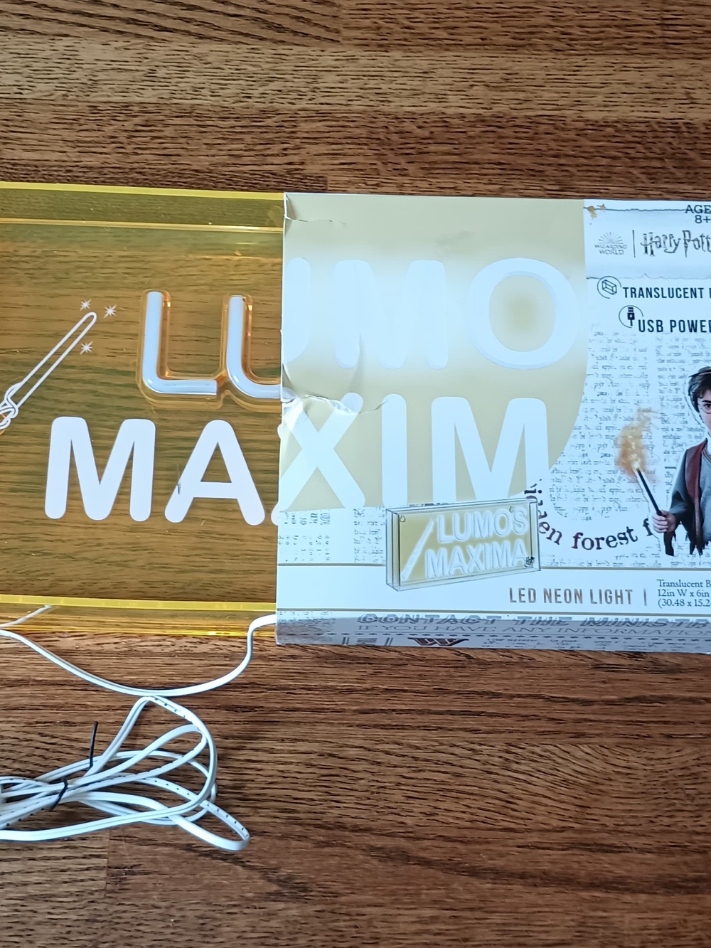 Harry Potter Lumos Maxima Neon Light New